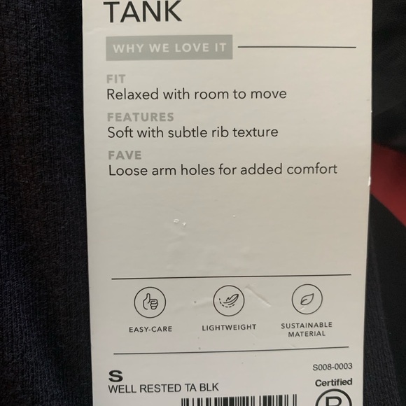 NWT! Athleta Well Rested Rib Sleep Tank - Picture 2 of 4